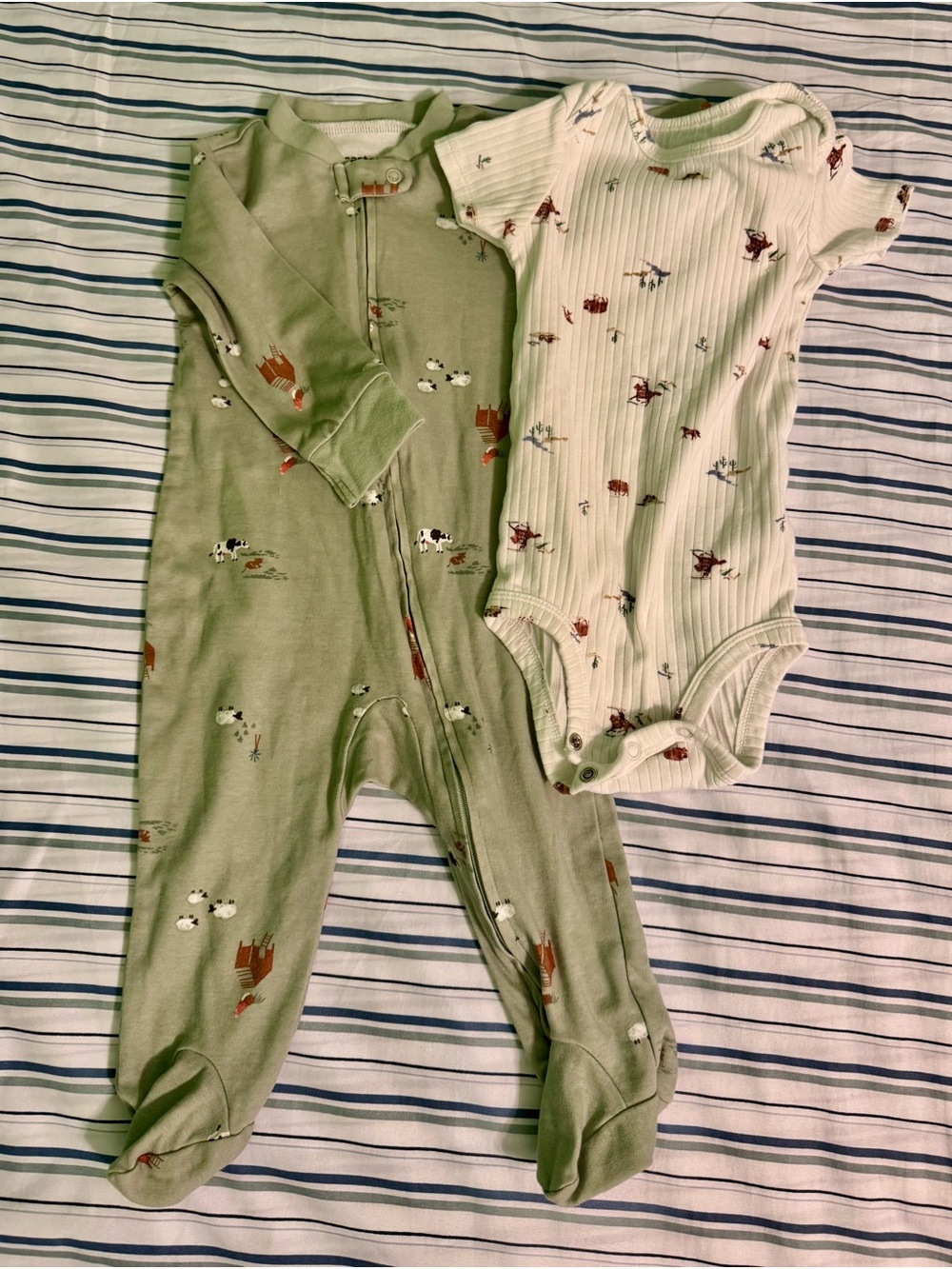 Carter’s Western Pajamas and Onesie